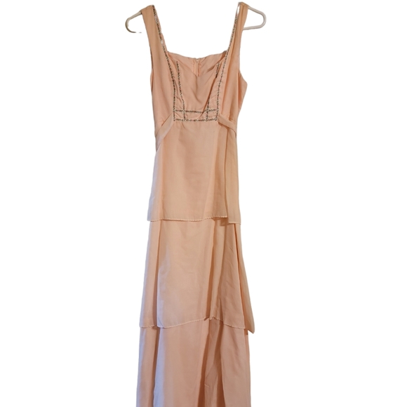 Vintage | Light Pink Tiered Dress - Picture 7 of 10